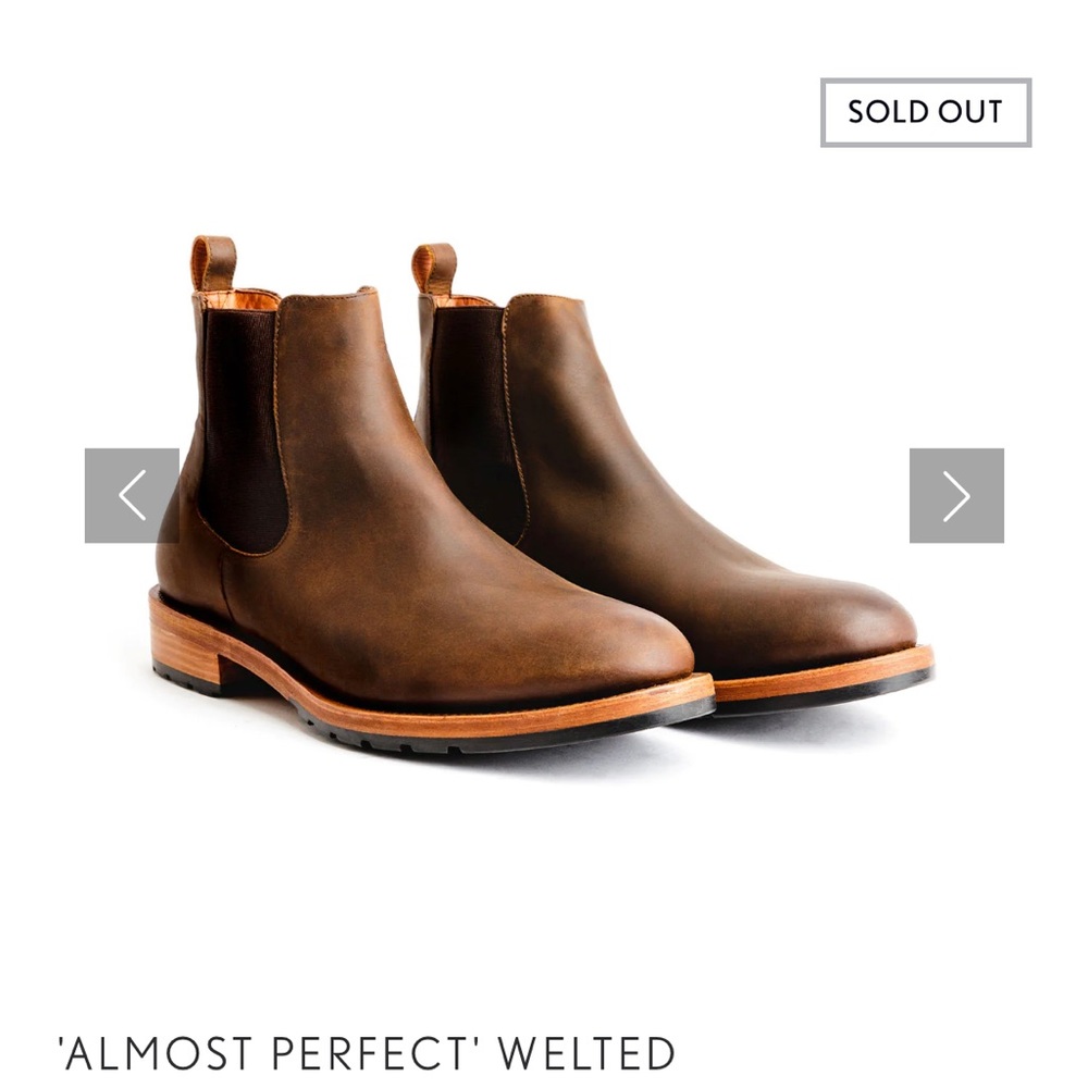 Portland Leather Goods/Patina Welted Chelsea Boots in Canyon. SOLD OUT online.